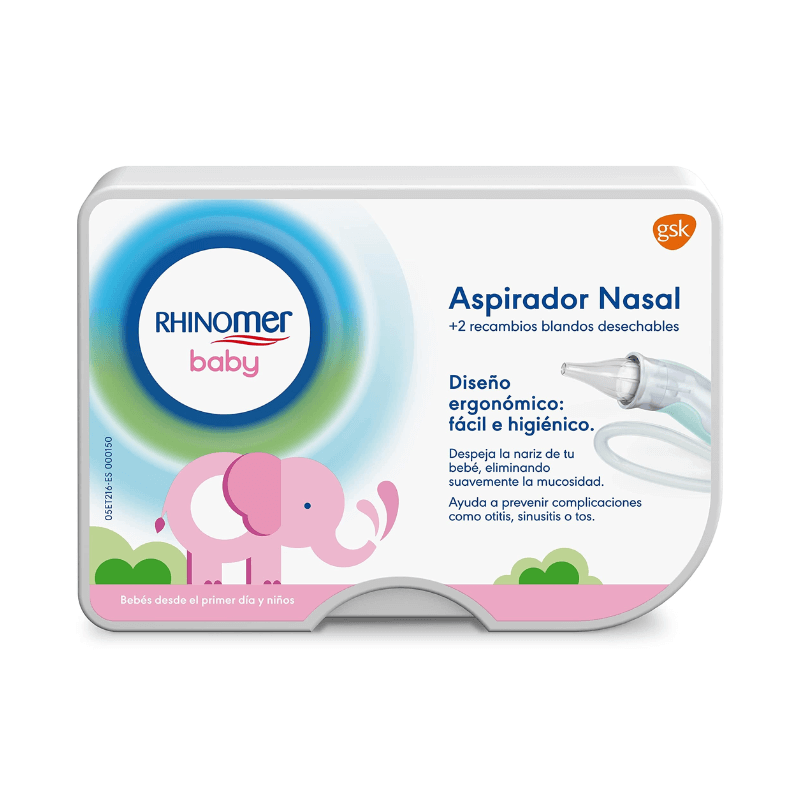 Rhinomer Baby Aspirador Nasal +2 Recambios Blandos Desechables