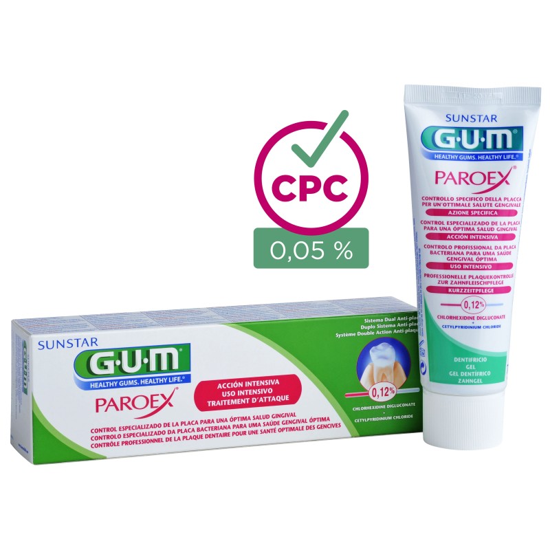 Pasta de dientes de tratamiento GUM® PAROEX® 0,12%