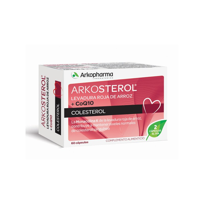 Arkosterol Forte – 60 Cápsulas Levadura de Arroz + Q10 + Policosanol