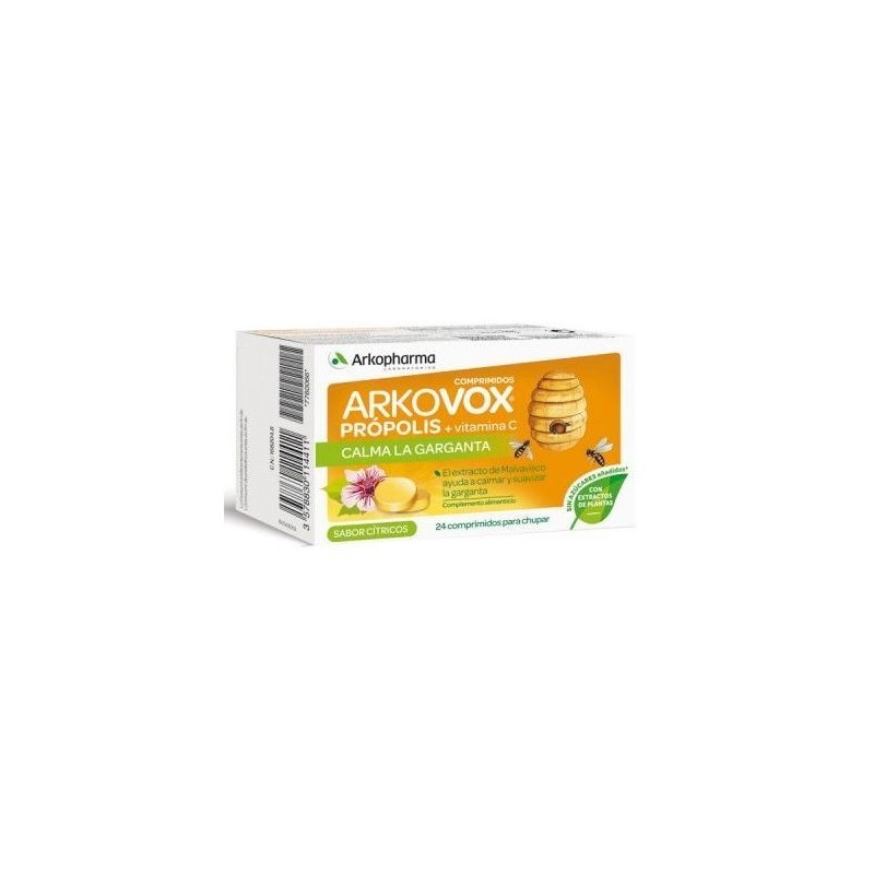 Arkovox 24 Comprimidos Própolis-Vit C Sabor Cítricos