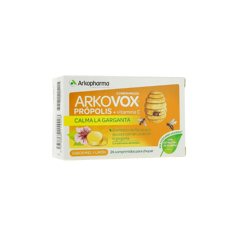 ARKOVOX-Própolis-Vitamina-C-Sabor-Miel-Limón-24-comprimidos